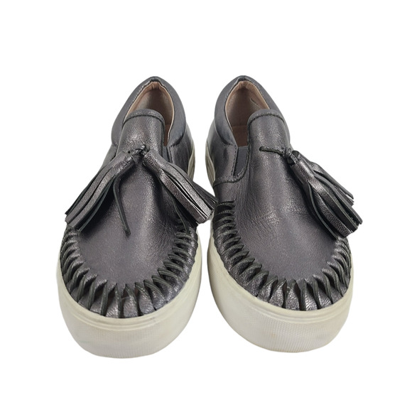 JSlides Aztec Pewter Platform Tassel Sneaker 6M - Picture 3 of 11